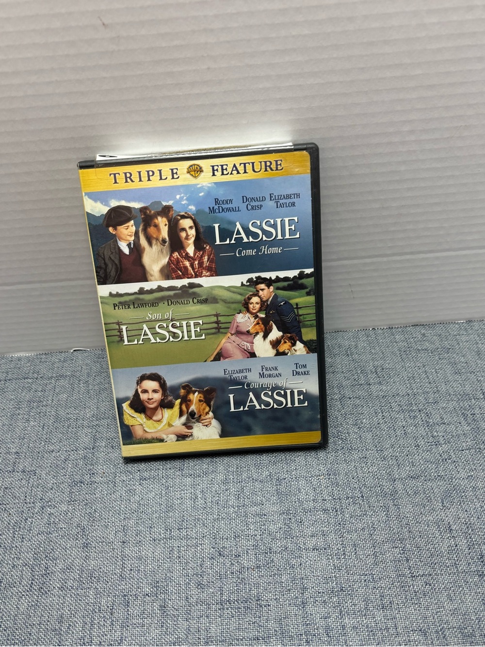 Lassie Triple Feature DVD - Blue & Yellow Cover